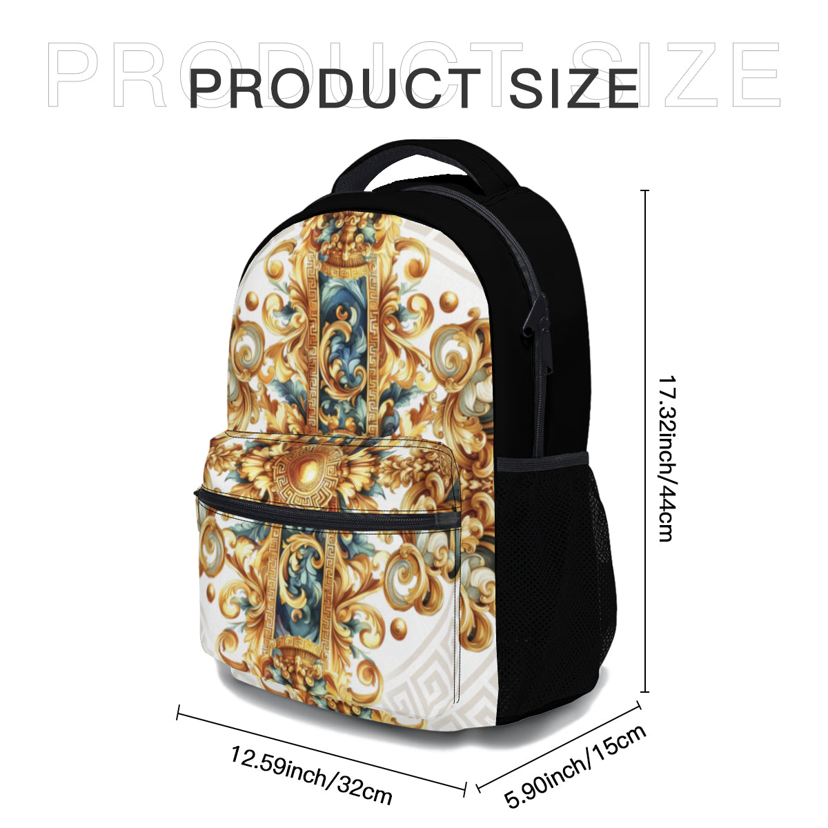 Set of Original baroque art style Bags • Portable Tote Insulated Lunch Bag • Pen Pouch | Oxford Cloth