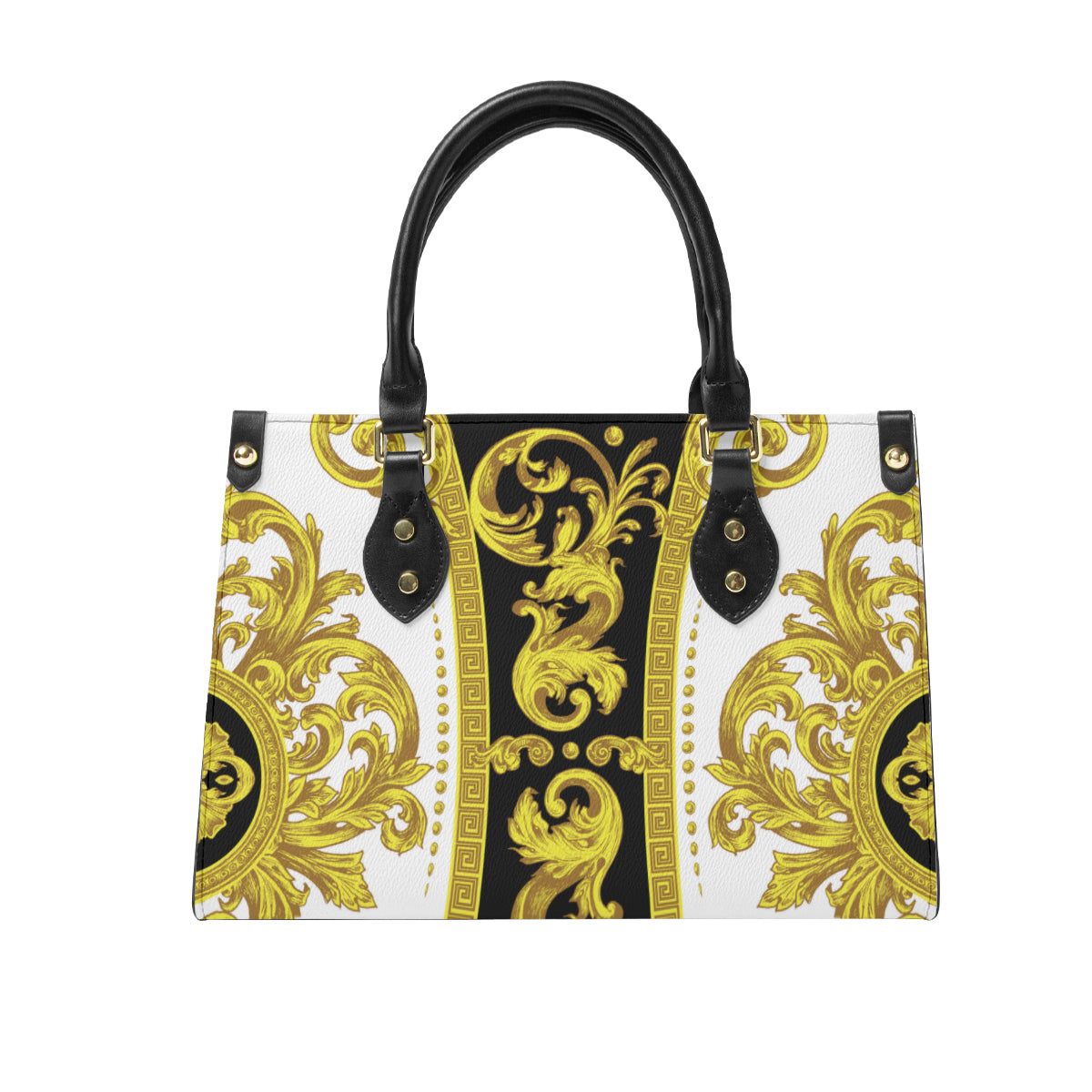 Baroque design original art paining Women's Tote Bag丨Faux leather fabric