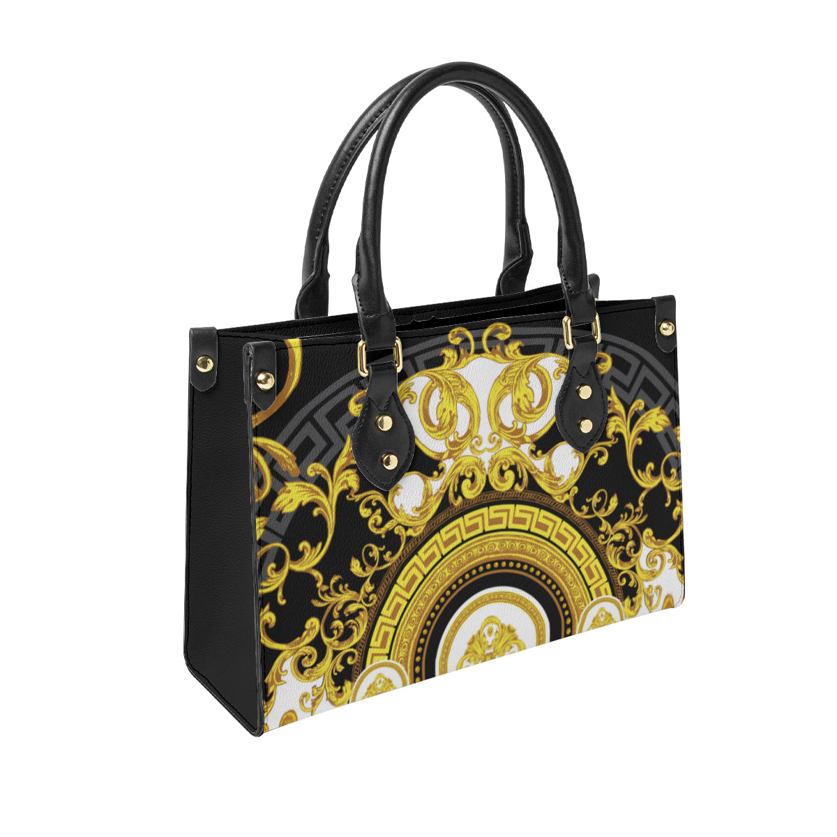 Baroque design original art paining Women's Tote Bag丨Faux leather fabric