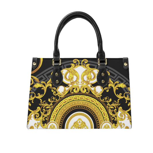 Baroque design original art paining Women's Tote Bag丨Faux leather fabric