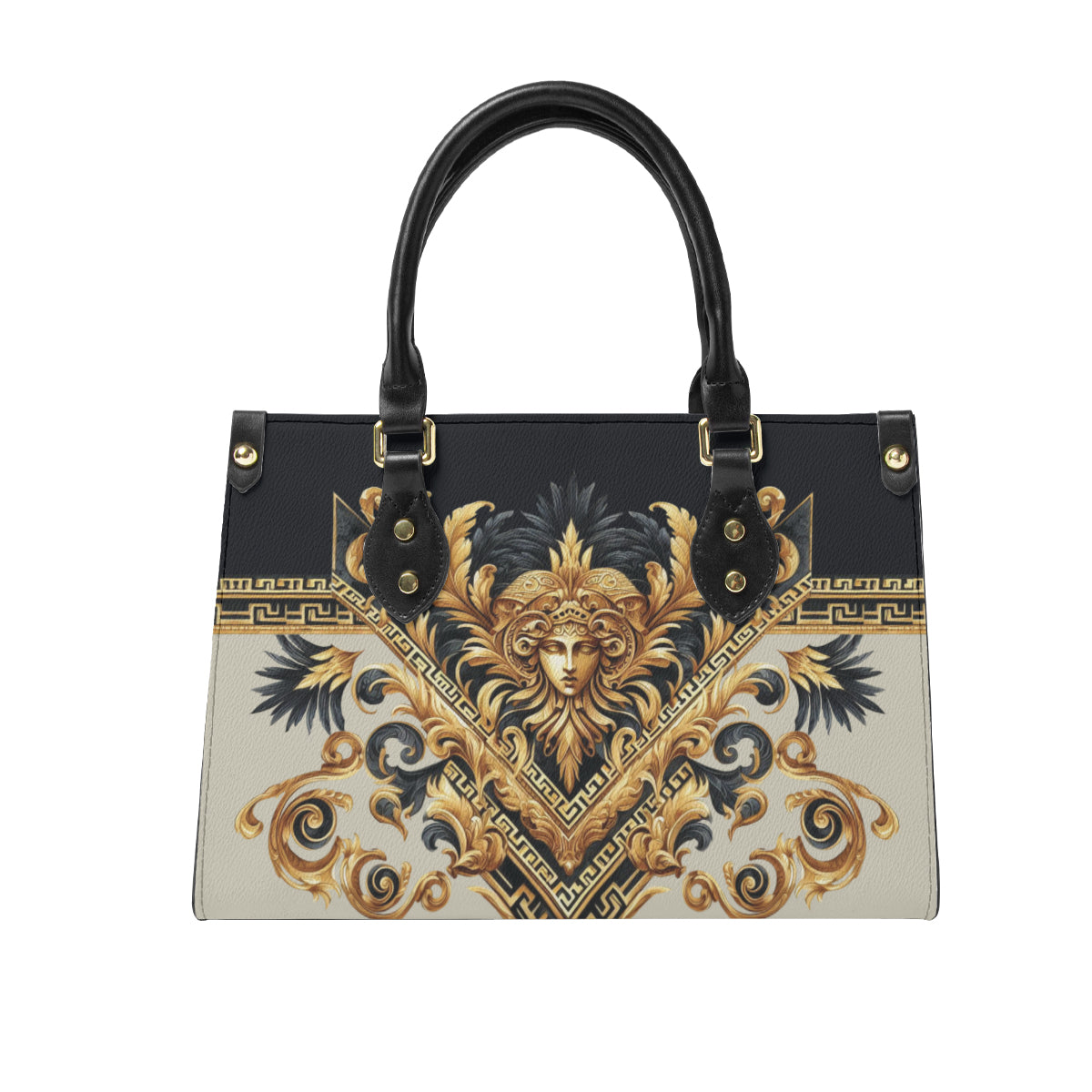 Baroque design original art paining  Women's Tote Bag丨Faux leather fabric