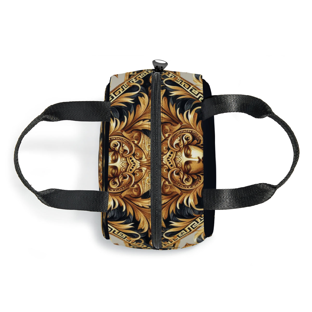 Baroque-style art design canvas insulated tote bag