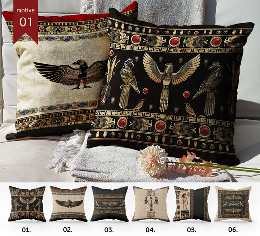 "Luxor" cushion covers set • Art Gift • original Egyptian style design pillow covers