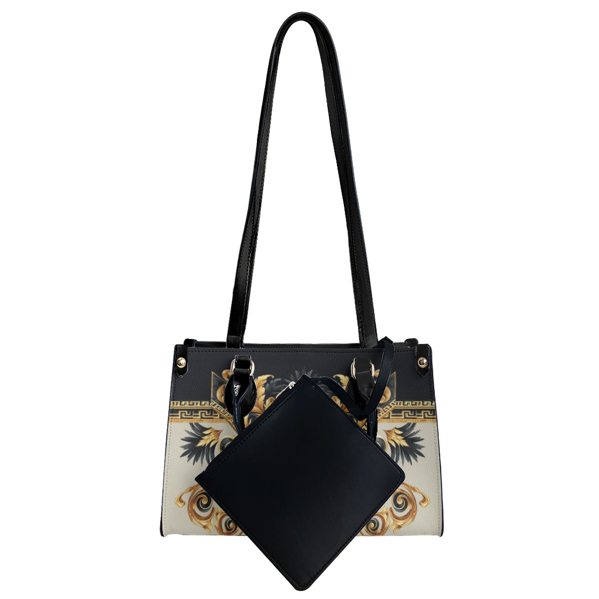 Baroque design original art paining  Women's Tote Bag丨Faux leather fabric