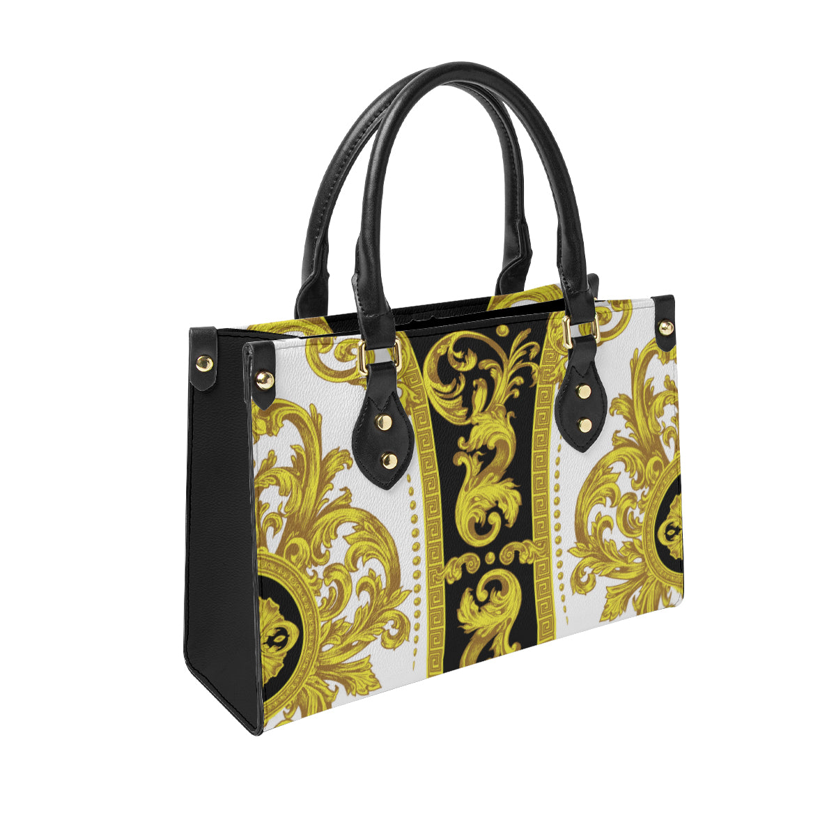 Baroque design original art paining Women's Tote Bag丨Faux leather fabric