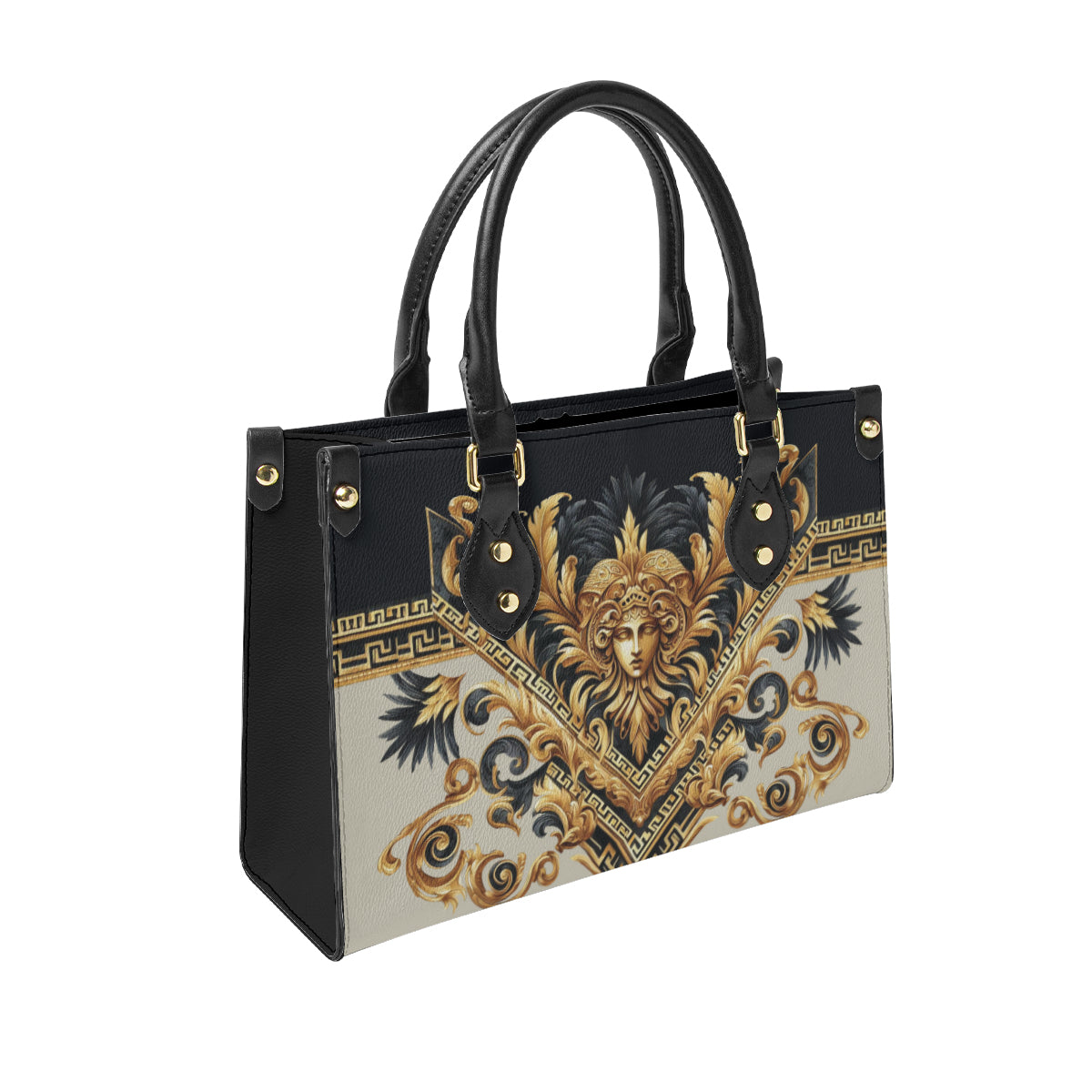 Baroque design original art paining  Women's Tote Bag丨Faux leather fabric