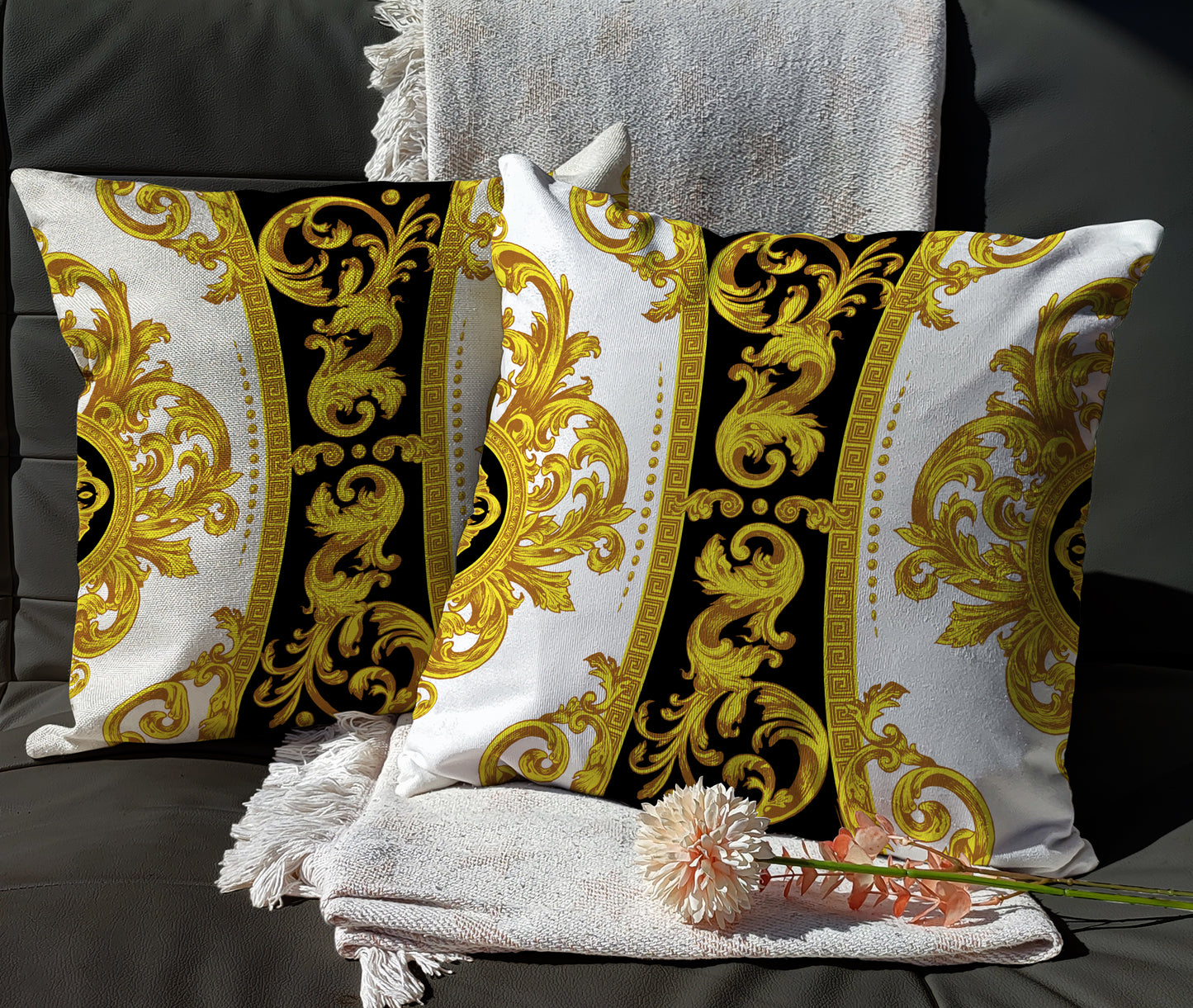 "Crete" cushion covers set • Art Gift • Exclusive baroque retro design pillow covers • different sizes