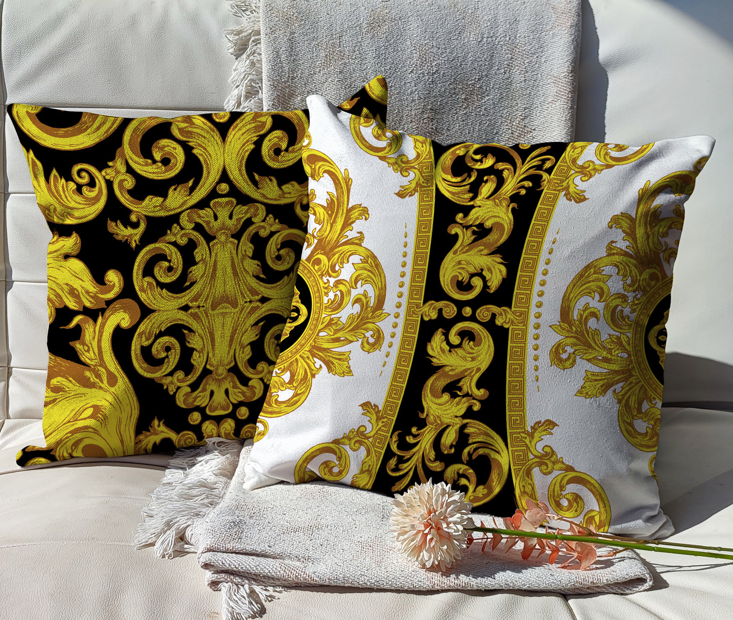 "Crete" cushion covers set • Art Gift • Exclusive baroque retro design pillow covers • different sizes