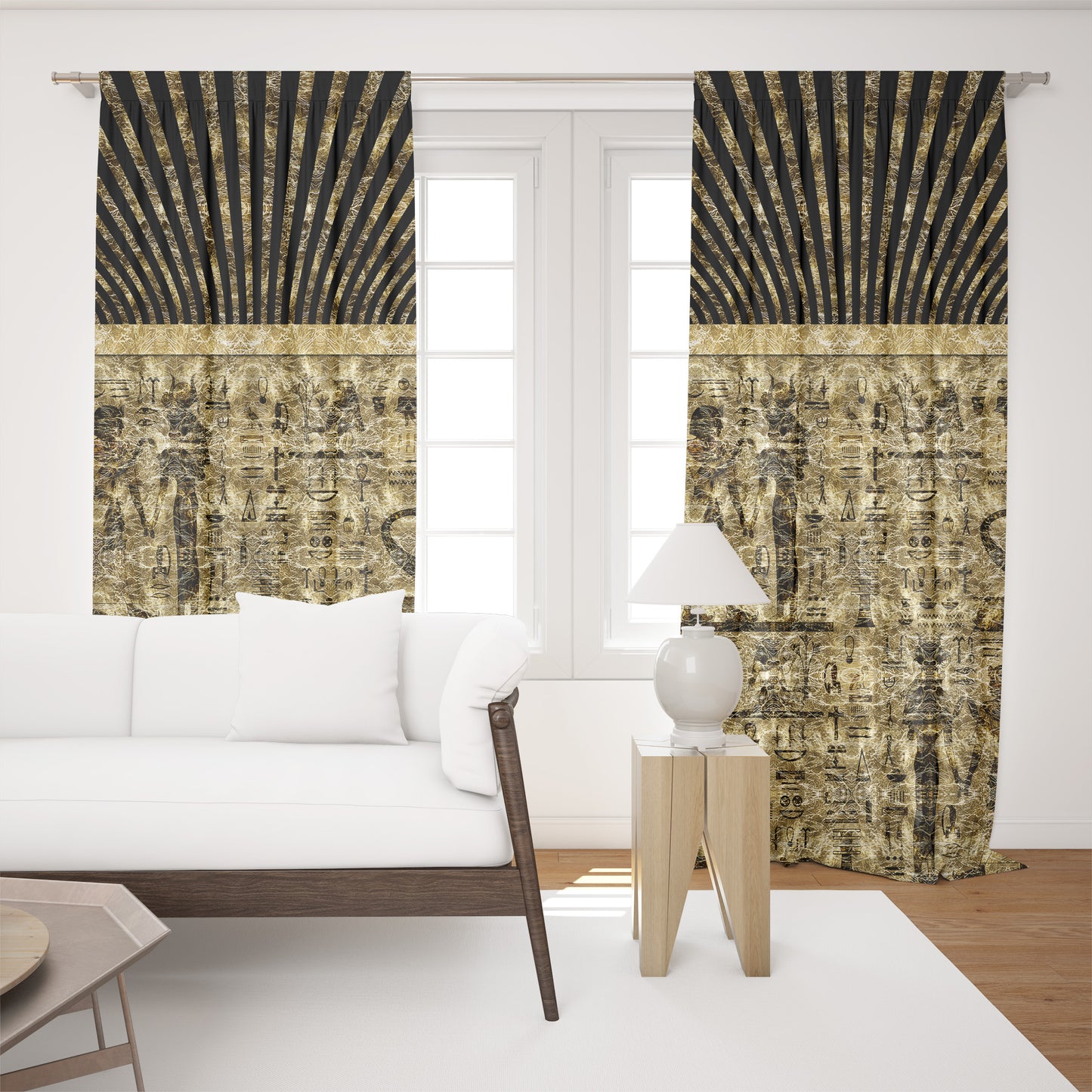 Cortinas SET 2 PIEZAS "Jili" • 20% | 50% | 80% de apagón • conjunto romántico de diseño marino