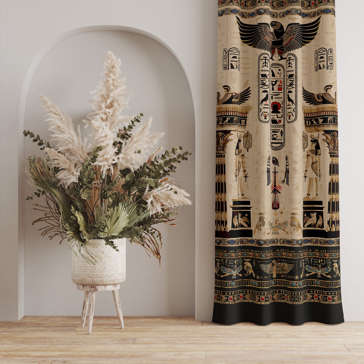 Curtains 2 PCS SET "Luxor" • 20% | 50% | 80% blackout • Egyptian luxury design set