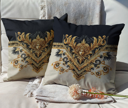 Decorative cushion original baroque art design • INSERT INCLUDED • Art Gift