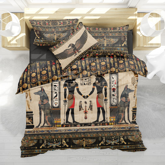 Bedding set "Luxor"• eccentric Pharaoh Egyptian style reversible design