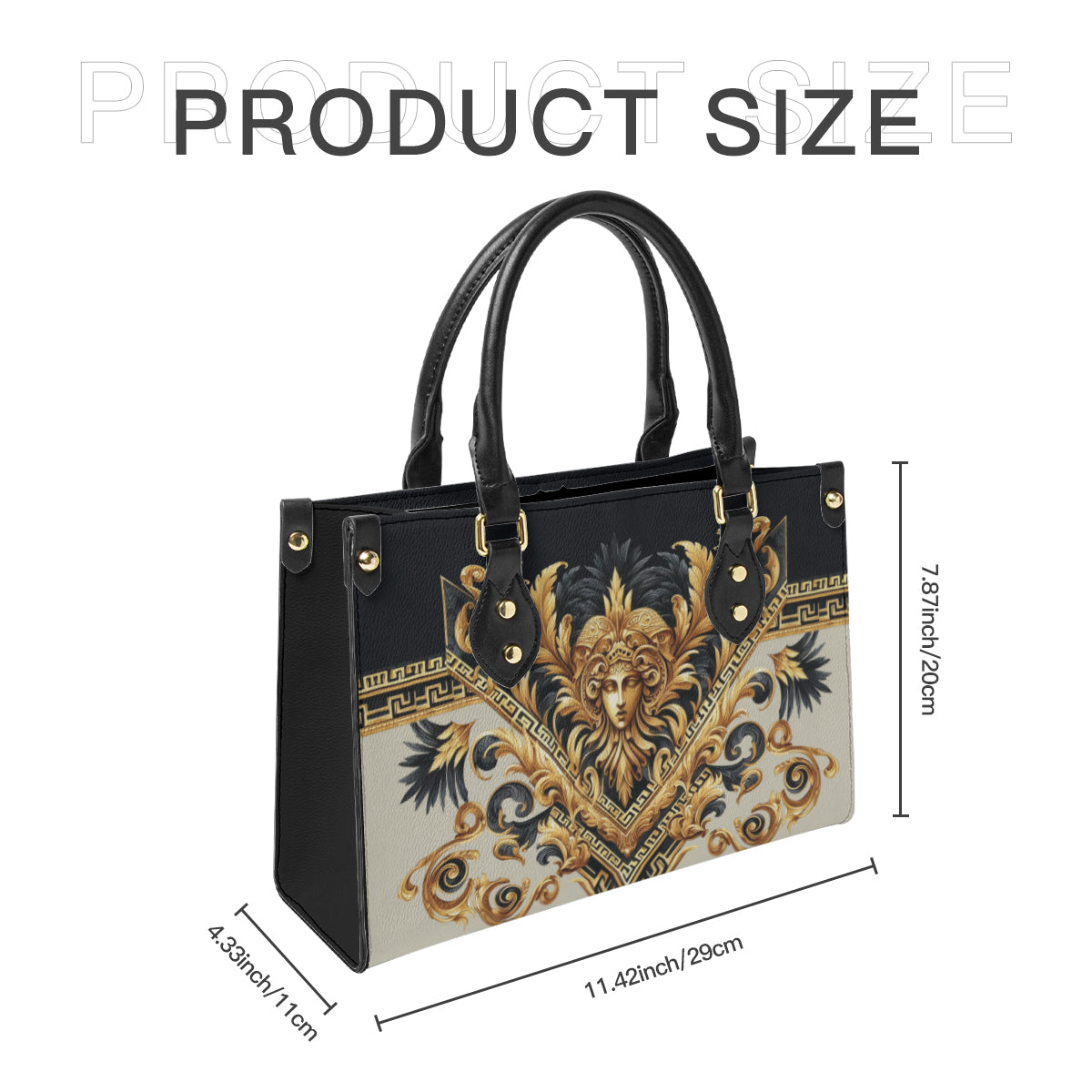 Baroque design original art paining  Women's Tote Bag丨Faux leather fabric