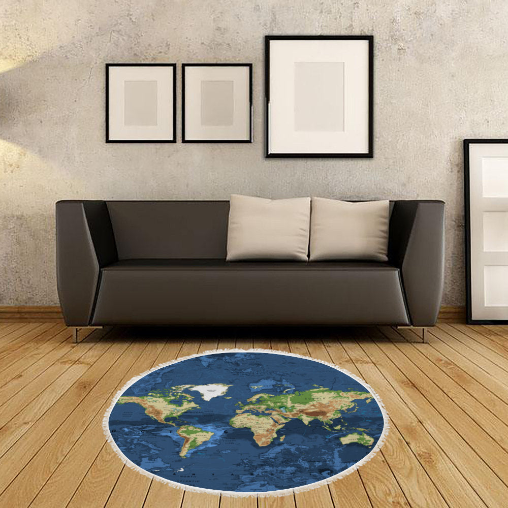 Beach towel "world map"