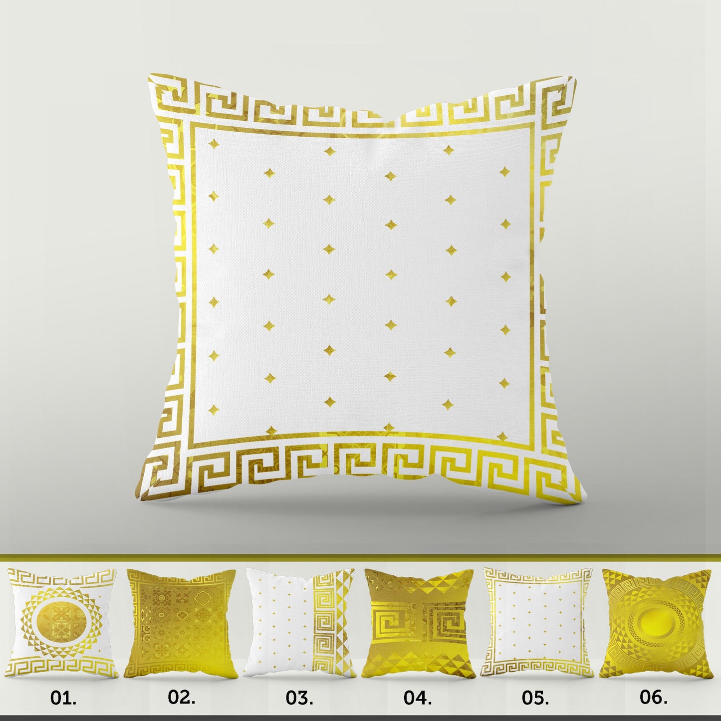 "Afrodita" cushion covers set • Art Gift • exclusive baroque minimalism design pillow covers • different sizes