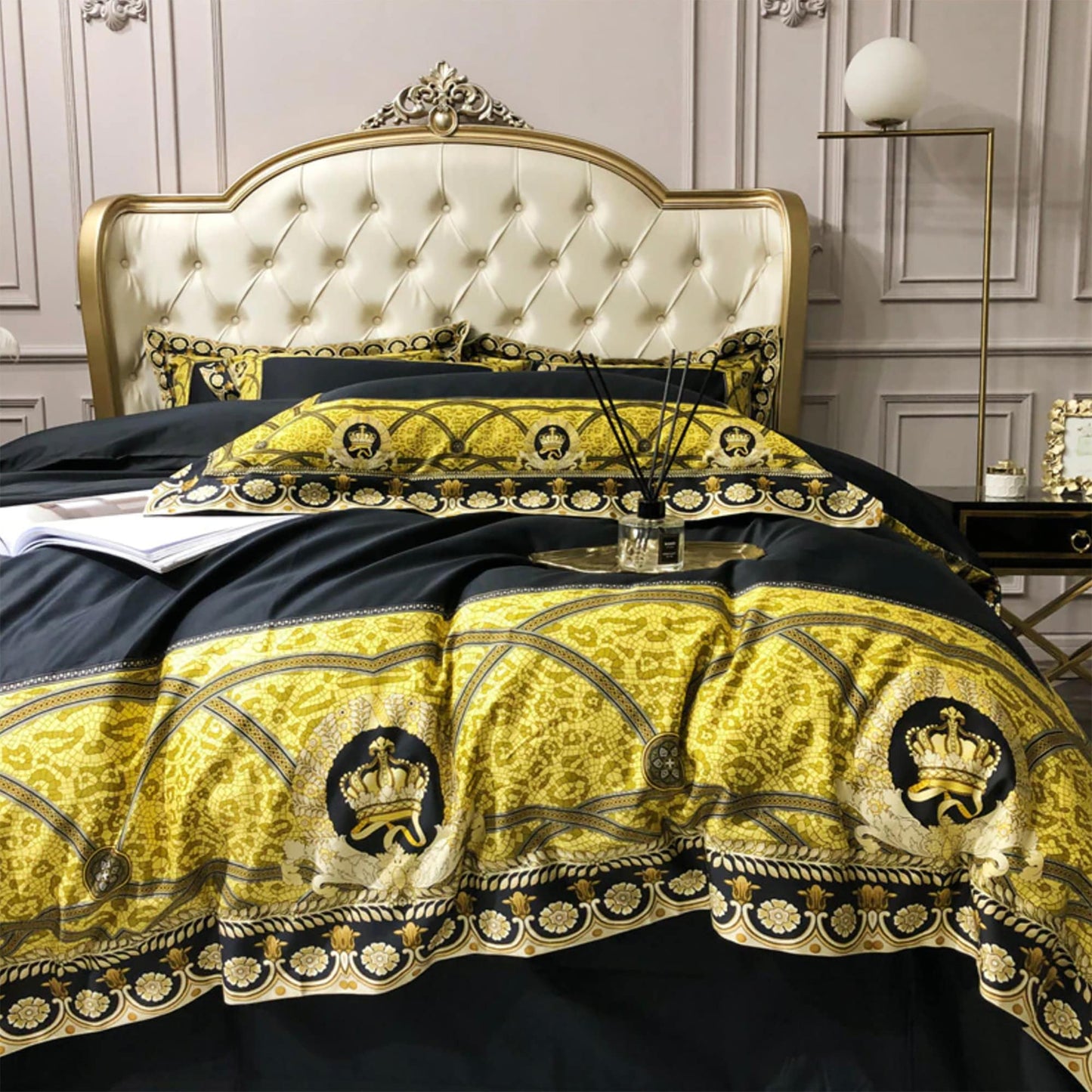 800TC Cotton Luxury Premium Soft Baroque style design Bedding Set  • Duvet Cover Set • Bed Sheet • Pillowcases