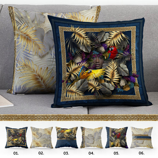 "Africa" cushion covers set • Art Gift • exclusive tropical palm tree night design pillow covers • different sizes