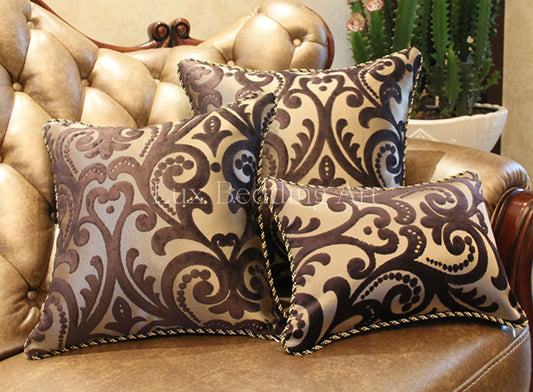 LUXURY Decorative Embroidery European design cushion cover pillow case • Polyester-Cotton Pillow cover • hight quality • 5 size