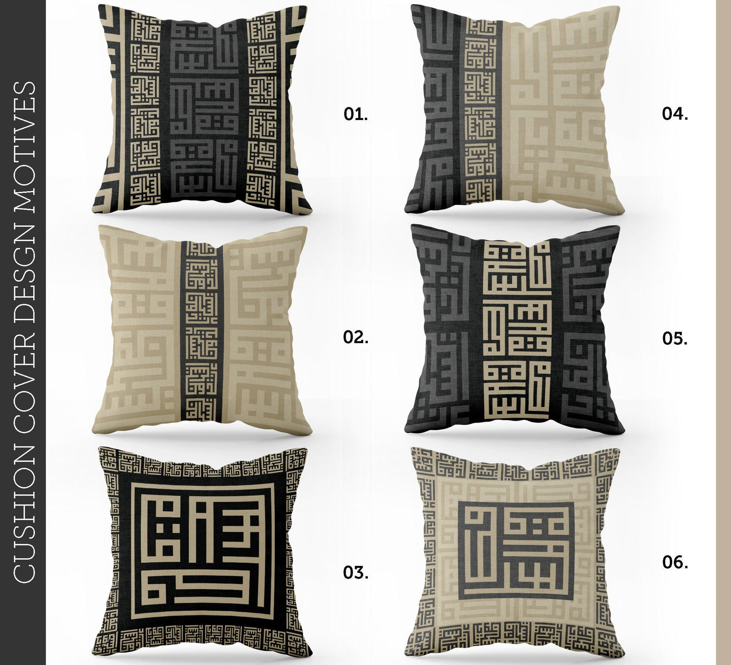 "Bali" cushion cover set • Art Gift • Exclusive classic minimalism design Pillow Covers  • different sizes