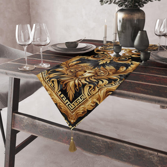 Table runner Baroque Exclusive customized style design "Amo"  • Your logo