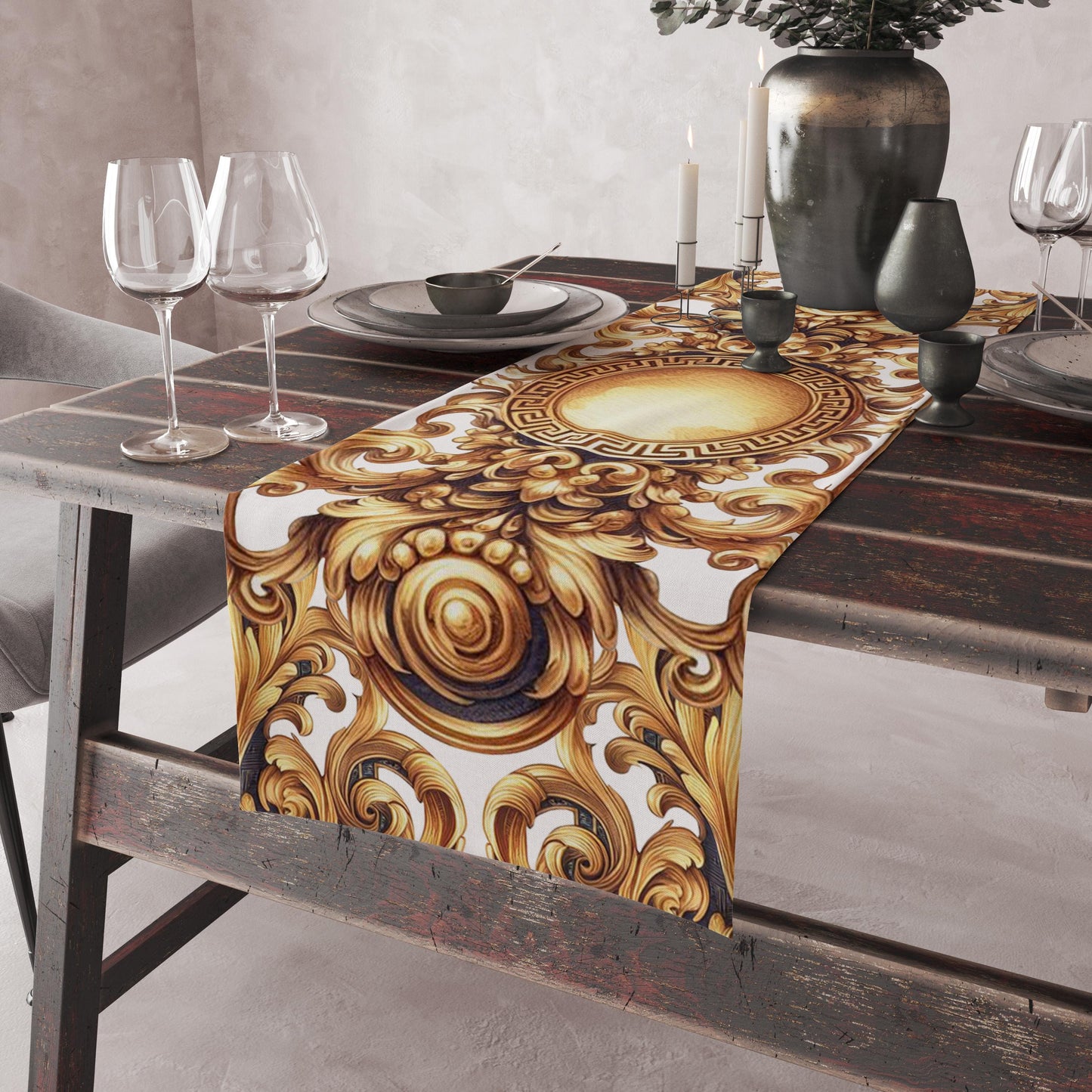 Table runner Baroque Exclusive customized style design "LUISA"  • Your logo