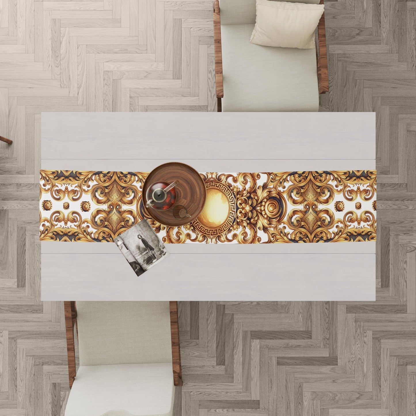 Table runner Baroque Exclusive customized style design "LUISA"  • Your logo